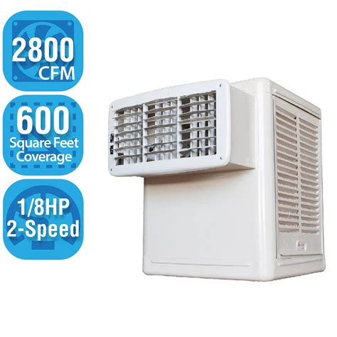 Hessaire 2800 Cfm 2 Speed Window Evaporative Cooler