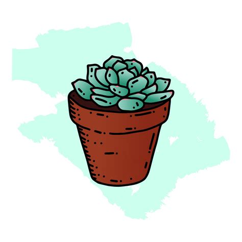 Succulents Hand Drawn Style 184628 Vector Art At Vecteezy
