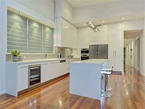 Love This Kitchen The All White The Layout The Overhead Light