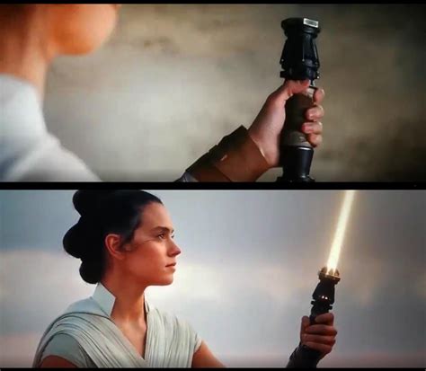 It is similar the yellow lightsaber because of its similar color shine of the blade, but the blade is a because of this, the star wars eu has seen a variety of lightsaber colors, such as silver, cyan, gold, viridian, bronze, and more. Rey's golden Lightsaber and handle (higher quality) : StarWarsLeaks