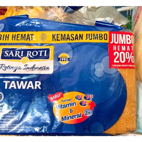 Jual Sari Roti Roti Tawar Kemasan Jumbo 555 Gr Indonesiashopee Indonesia