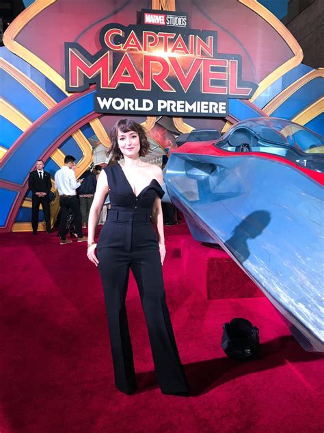 Milana Vayntrub à la première du film Captain Marvel à Hollywood