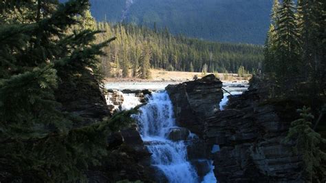 Athabasca Falls Jasper National Park Hd Wallpaper 117308 Baltana