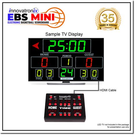 Innovatronix Electronic Basketball Scoreboard Ebs Mini Controller