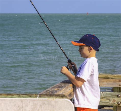 Boy Fishing Stock Photo Image Of Activity Background 32557910