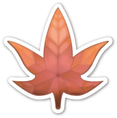 Maple Leaf Emojis Emoticonos Dibujos