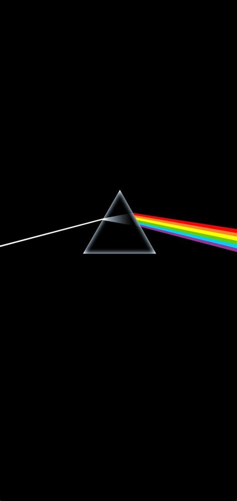 The Dark Side Of The Moon With A Pink Floyd Light Coming From Its End