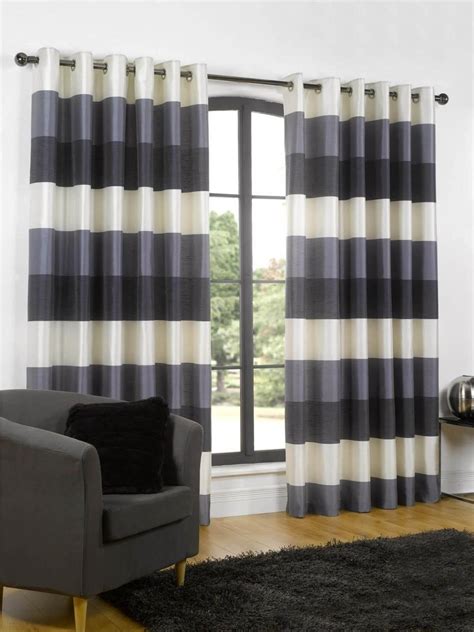 Try our dedicated shopping experience. Green and Cream Striped Curtains | Curtain Ideas