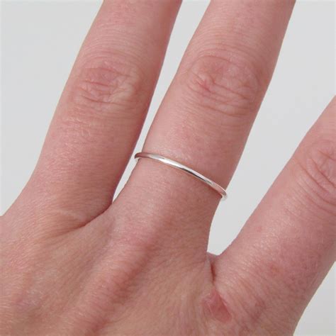 Silver Stacking Ring Handmade By Anna Calvert Jewellery