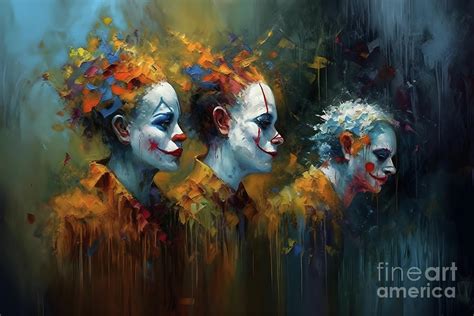 We All Are Sad Clowns Digital Art By Peter Awax Fine Art America