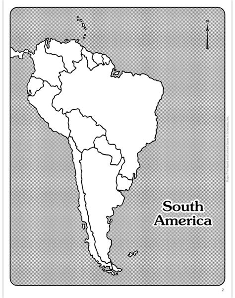 Maps Of South America Labeled And Unlabeled Printable Maps And