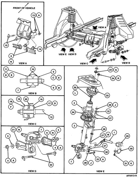Ford Taurus Suspension Diagrams Front And Rear Justanswer