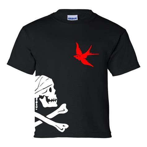 Captain Jack Sparrows Flag Youth T Shirt Pirates Of The Etsy
