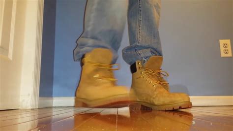 Timberland 6 Inch Premium Boot On Feet - YouTube