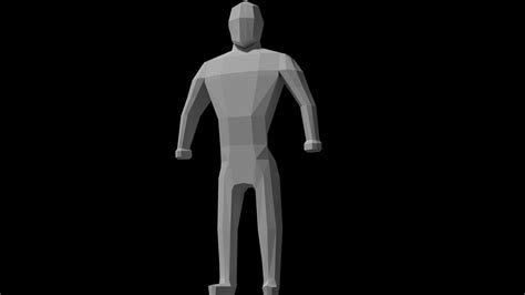Low Poly Player Model Rigged Rigged Cgtrader