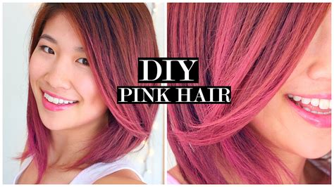 How To Pink Ombre Hair And Fake Short Hair Tutorial Youtube