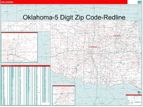 Oklahoma Zip Code Map From