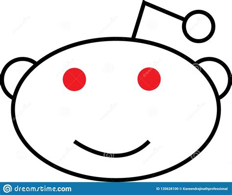 Abstract Reddit Logo Illustration Unique Logo Designs Editorial Image