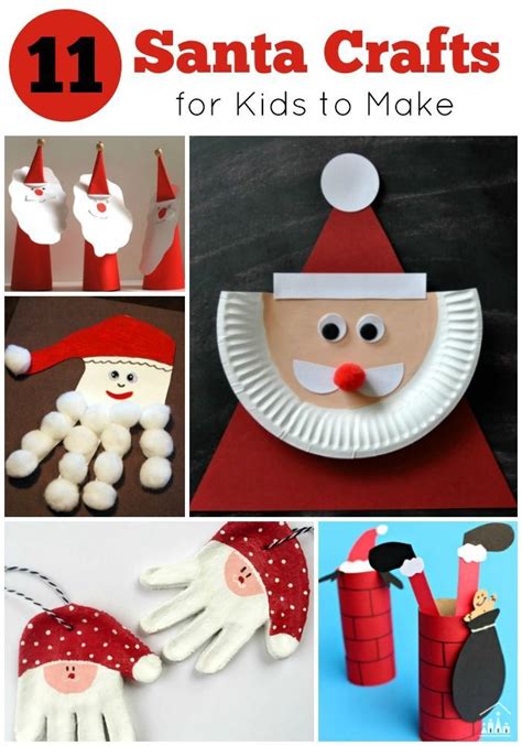 11 Santa Crafts For Kids To Make Crafty Kids At Home Santa Crafts