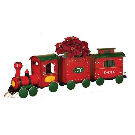 53 3 Piece Metal Santa Express Train Christmas Figure 2348000 Indoor