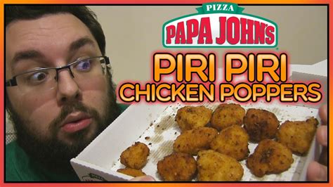 Papa Johns Piri Piri Chicken Poppers Review Youtube