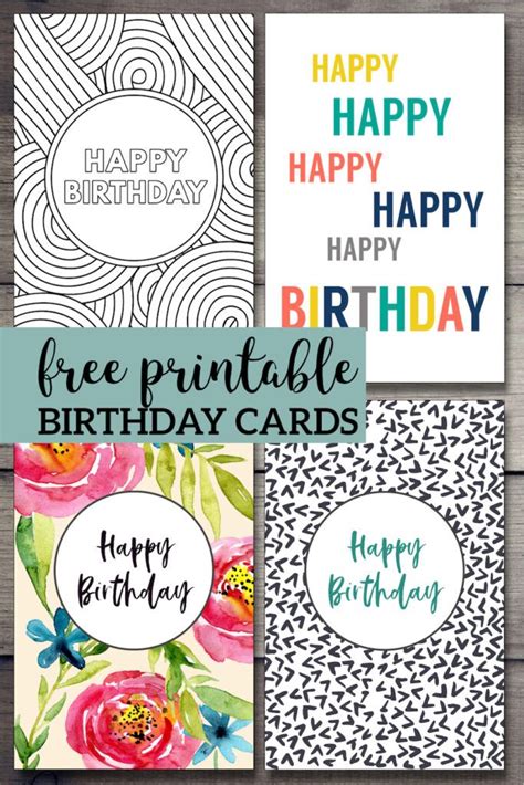 Free Printable Happy Birthday Cards Cultured Palate Free Printable