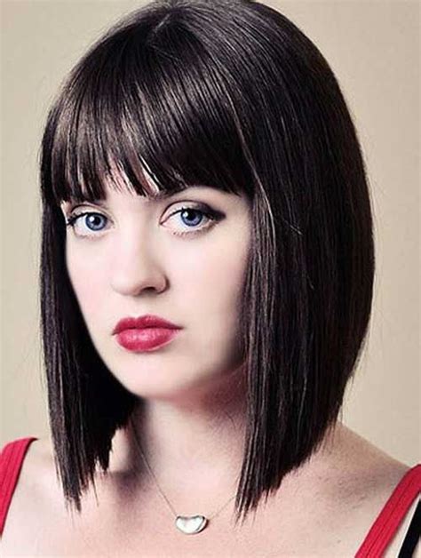 Nice Short Straight Hairstyles With Bangs Short Nice Short Straigh