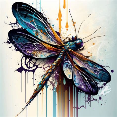 Abstract Dragonfly Imageers Digital Art Abstract Color Artpal