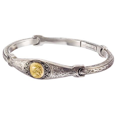 Bracelet In 18k Gold And Sterling Silver Gerochristo Jewelry