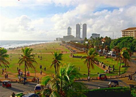 Galle Face Green Colombo Sri Lanka Tourist Attraction On The Map