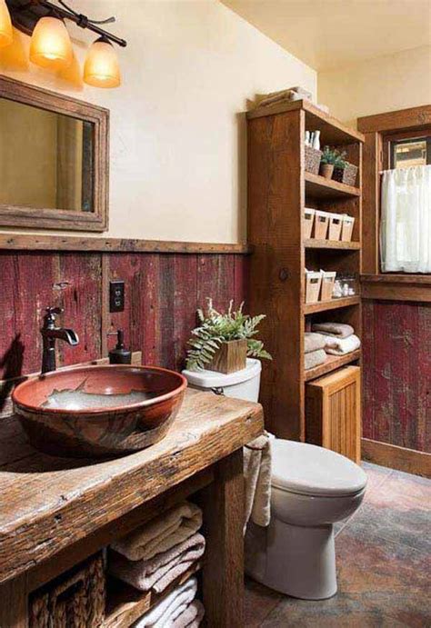 30 Inspiring Rustic Bathroom Ideas For Cozy Home Amazing