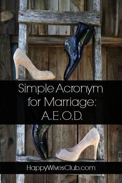 Simple Acronym For Marriage Aeod Happy Wives Club