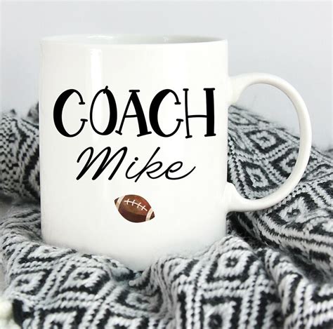 Football Coach T Ideas Personalized Football Cup Football Etsy