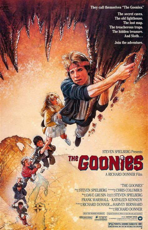 1985 Vintage Movie Poster The Goonies Brothers Treasure Map Adventure