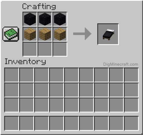 How To Make A Black Bed In Minecraft