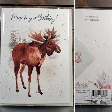 Moose Birthday Card Blimeys Shop
