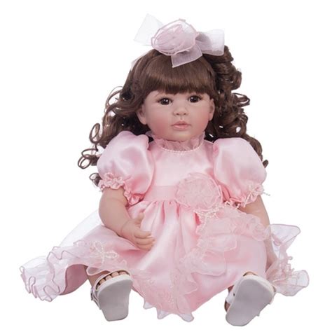 Boneca Laura Doll Pink Rose Bebê Reborn Shiny Toys Em Promoção