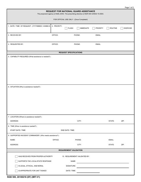 Ngb 500 Form Fill Out Printable PDF Forms Online