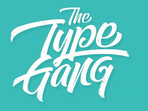 Dribbble The Type Gang By Björn Berglund Calligraphy Words
