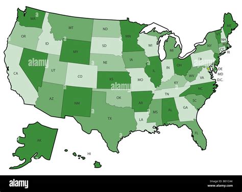 Mapa United States Fotografías E Imágenes De Alta Resolución Alamy
