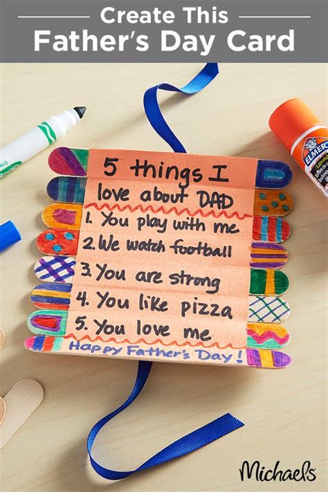 15 Fathers Day Craft Ideas And Tutorials For Kids 2016