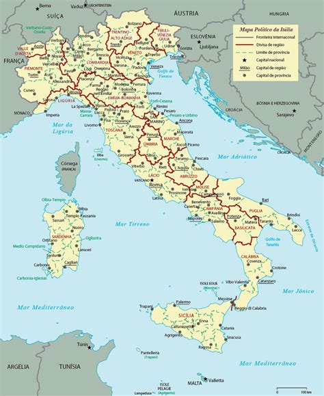 Mapa Das Cidades Da Italia