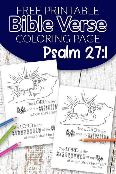 Free Printable Psalm 278 Bible Verse Coloring Page