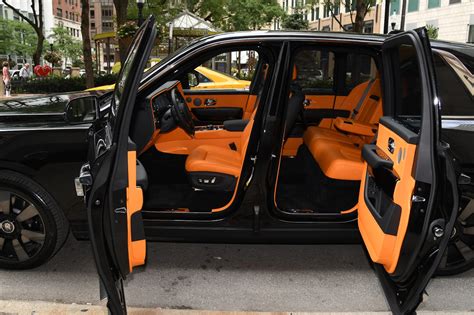 Rolls Royce Cullinan Orange Interior Photos Laderniere Auto