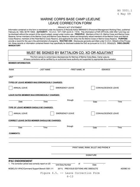 Usmc Leave And Liberty Request Form Fill Online Printable Fillable