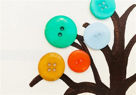 Colourful Button Trees