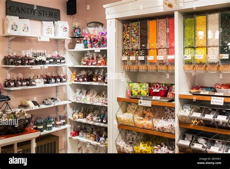 Interior Of A Candy Store Stock Photo Alamy