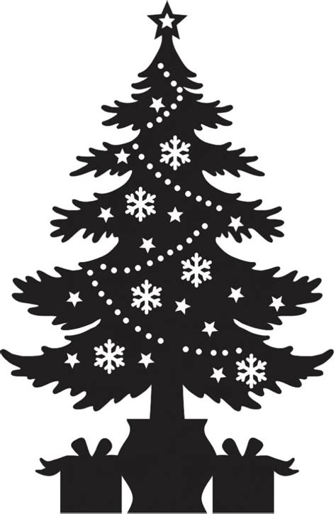 Christmas Tree Vector Free Dxf Files Download Free Vector