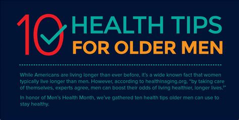Infographic 10 Health Tips For Older Men Hts Therapy
