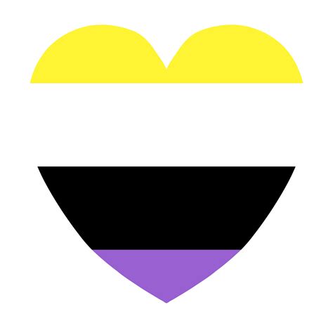 Nonbinary Enby Pride Heart Free Stock Photo Public Domain Pictures